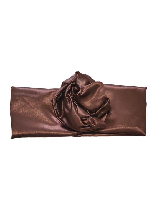 BETTY BOO BANDS™ WIRED HEADWRAP | Satin Chocolate