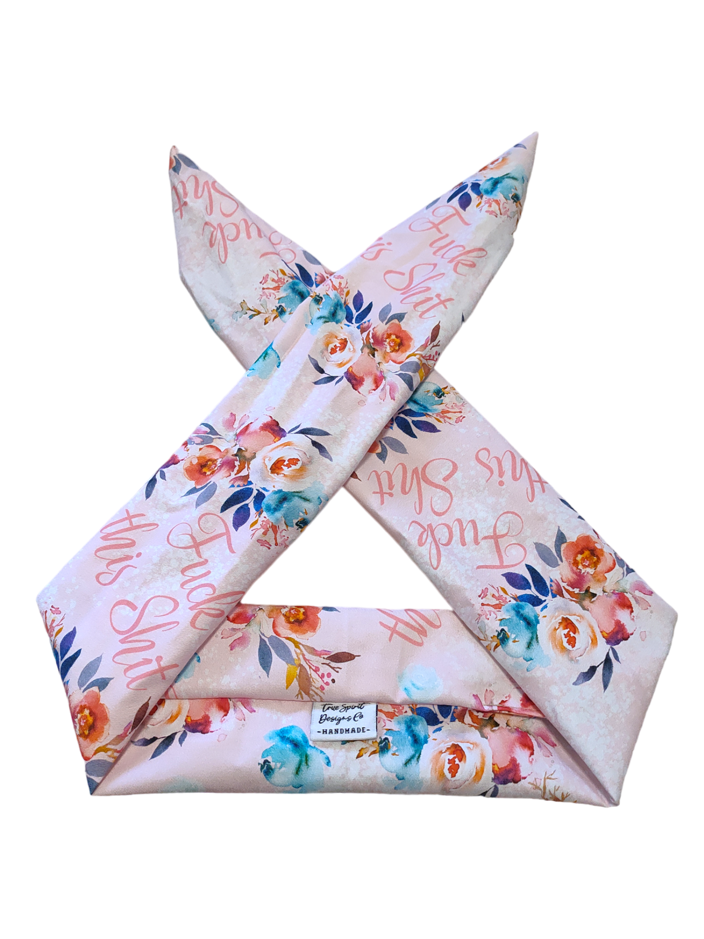 BETTY BOO BANDS™ WIRED HEADWRAP | 18+ Swear Band | F*ck This Sh*t Baby Pink