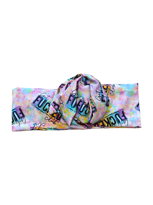 BETTY BOO BANDS™ WIRED HEADWRAP | 18+ Swear Band | Get F*cked Club | Pastel Rainbow