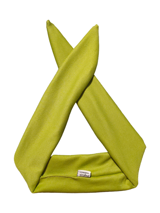 BETTY BOO BANDS™ WIRED HEADWRAP | Knitted Ribbed | Olive Green