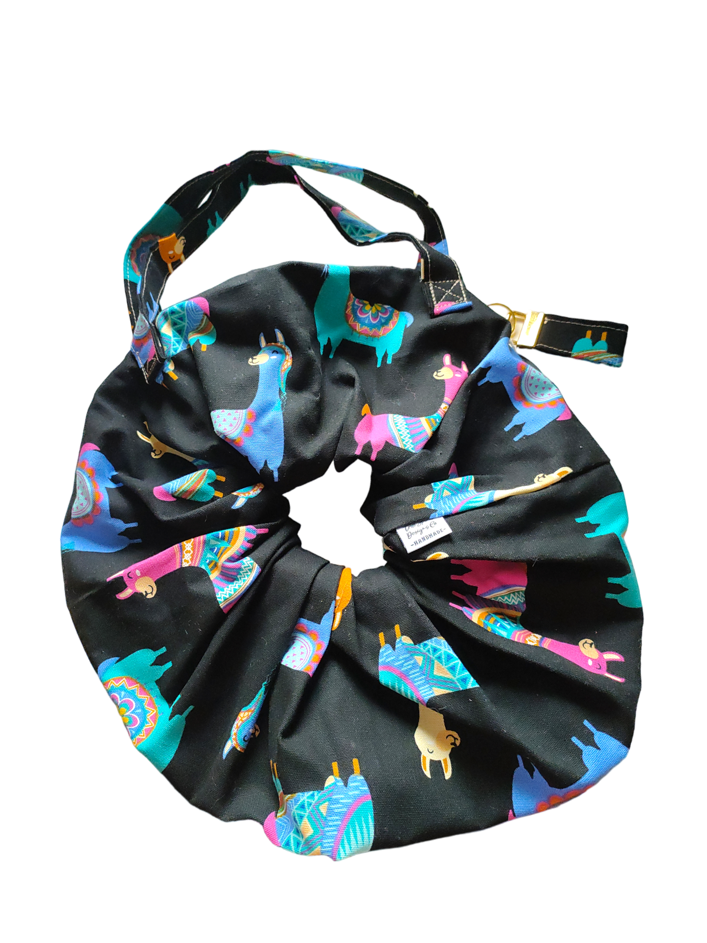 SCRUNCHIE BAG | Llama Black