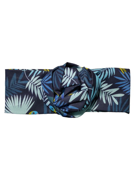 BETTY BOO BANDS™ WIRED HEADWRAP | Blue Birds & Leaves