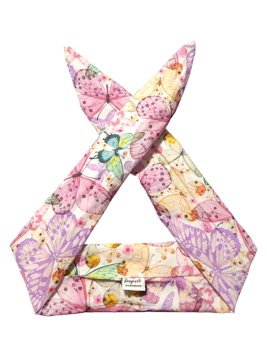 BETTY BOO BANDS™ WIRED HEADWRAP | Butterflies | Watercolour Pink & Purple