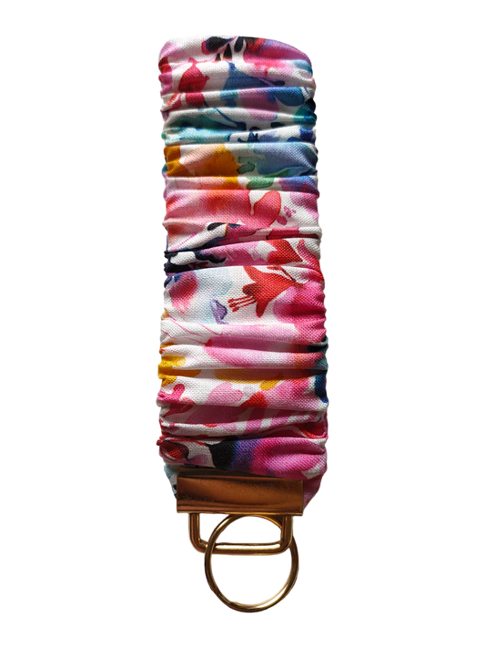 SCRUNCHIE KEY WRISTLET Ninola Watercolour Floral