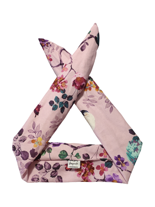 BETTY BOO BANDS™ WIRED HEADWRAP | Pink Paradiso Floral