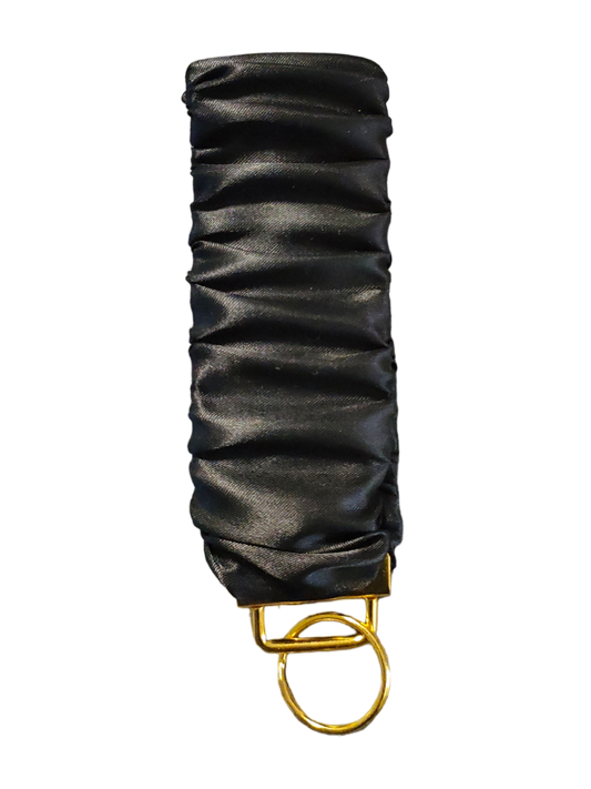 SCRUNCHIE KEY WRISTLET Satin Black