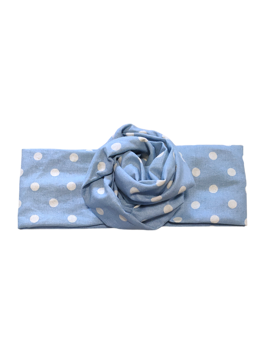 BETTY BOO BANDS™ WIRED HEADWRAP | Polkadot Vintage | Blue