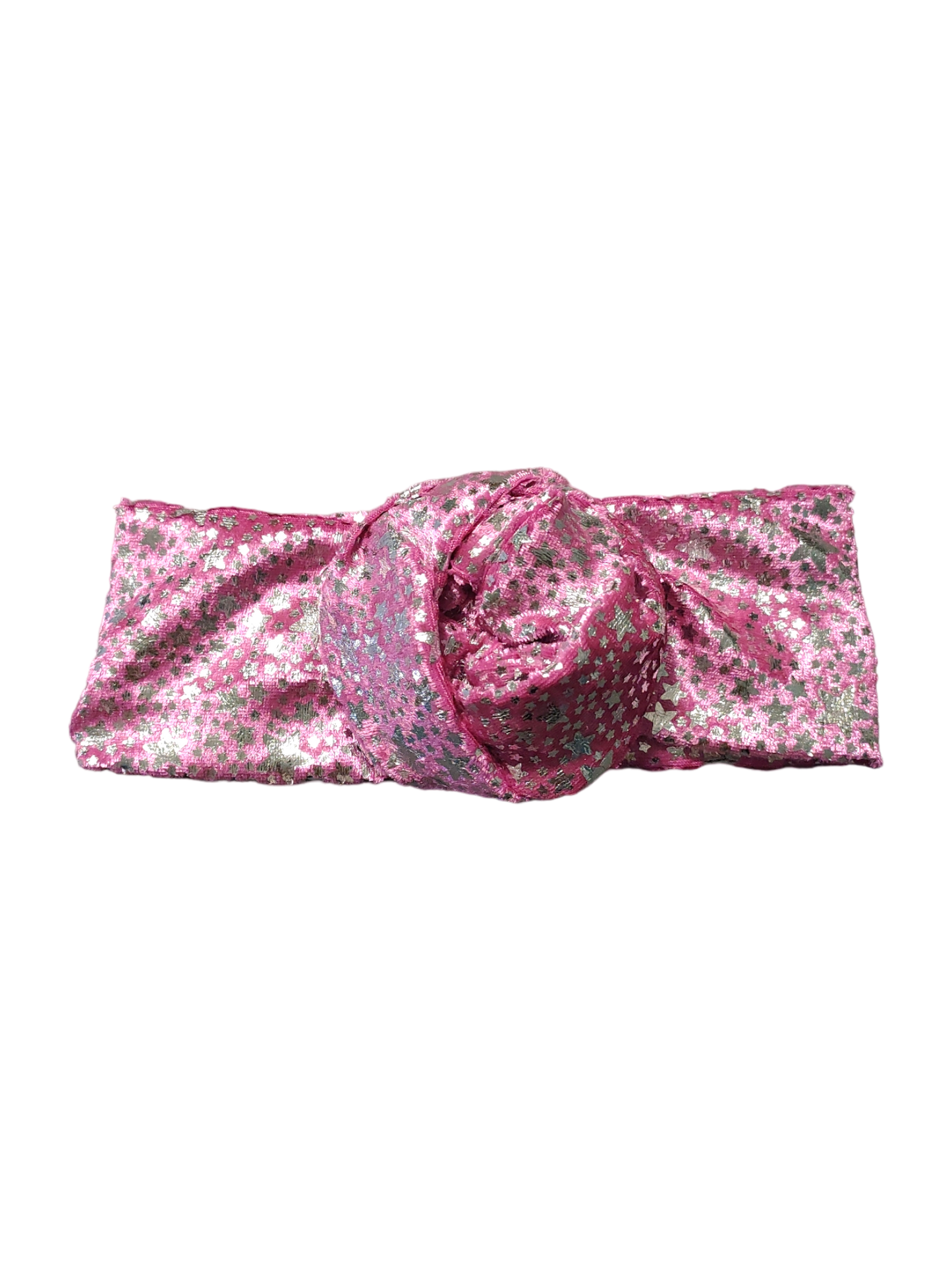 BETTY BOO BANDS™ WIRED HEADWRAP | Silver Stars | Velvet Pink