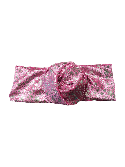 BETTY BOO BANDS™ WIRED HEADWRAP | Silver Stars | Velvet Pink
