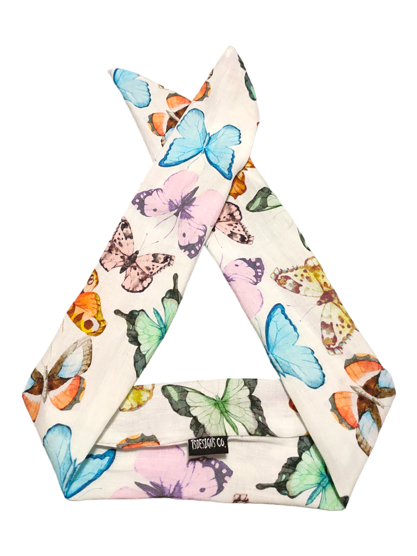 BETTY BOO BANDS™ WIRED HEADWRAP | Linen Butterflies