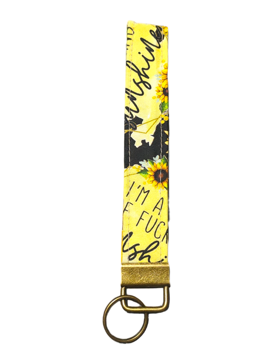 KEY WRISTLET Ray of F*ckin Sunshine (7"x1" approx.)