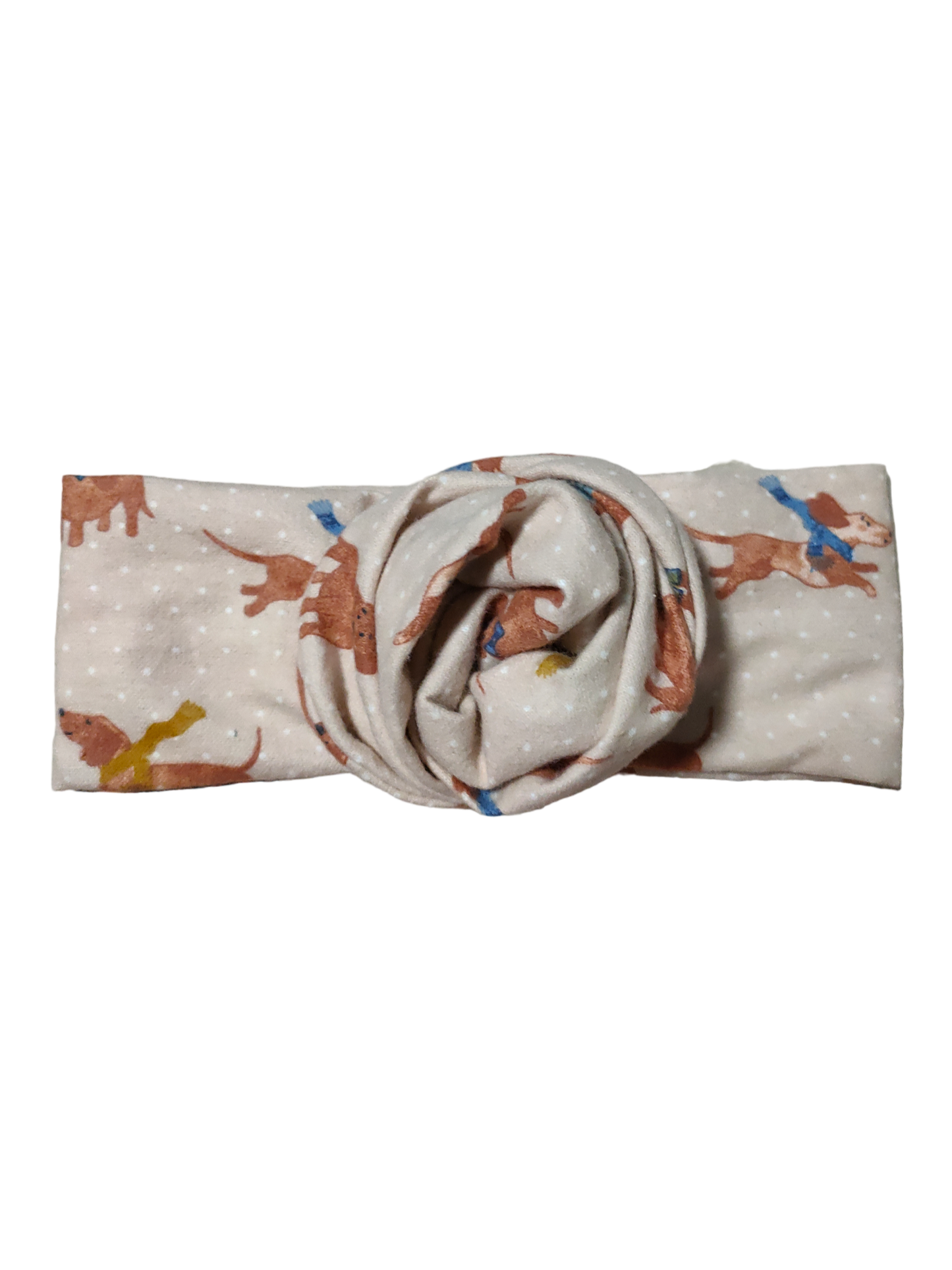 BETTY BOO BANDS™ WIRED HEADWRAP | Flannelette Dachshund Dog