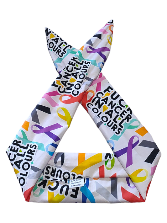 BETTY BOO BANDS™ WIRED HEADWRAP | 18+ Swear Band | F*ck Cancer in All Colours