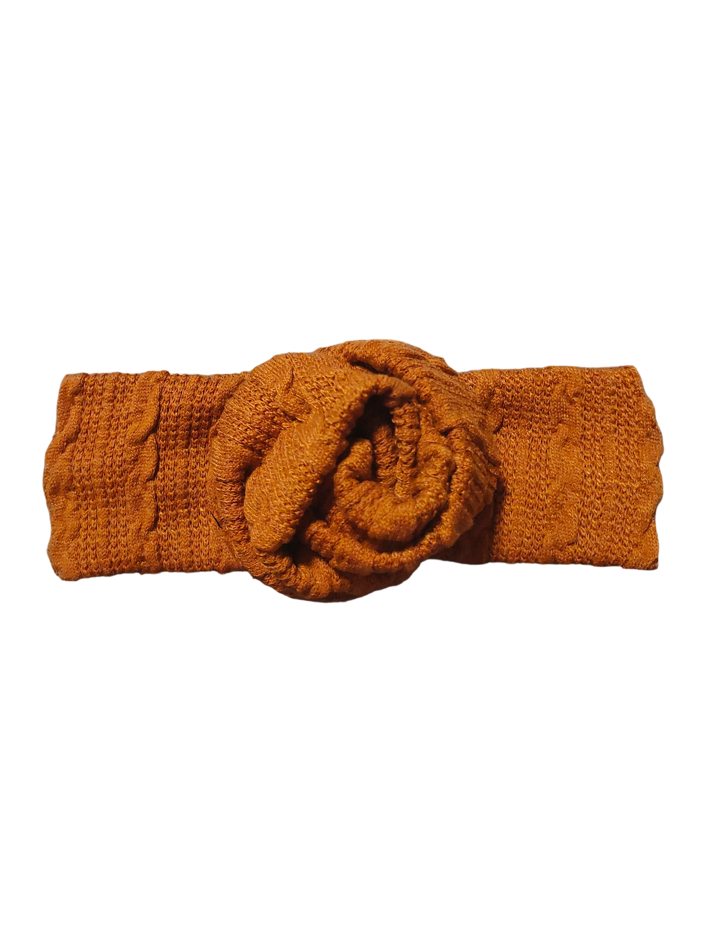 BETTY BOO BANDS™ WIRED HEADWRAP | Knitted Terracotta Amber