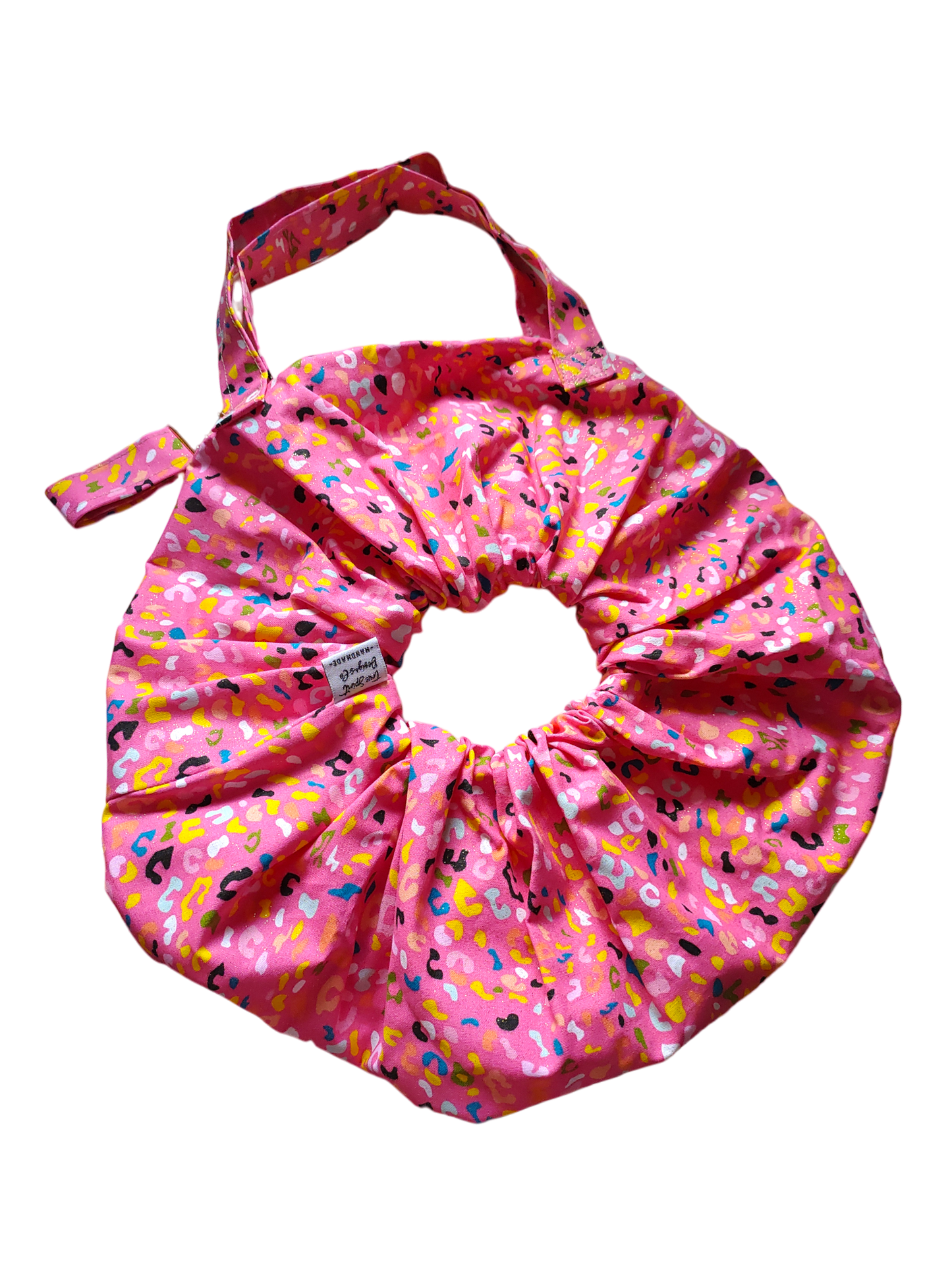 SCRUNCHIE BAG | Leopard Pink