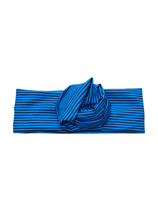 BETTY BOO BANDS™ WIRED HEADWRAP | Wicked Blue & Black Stripes