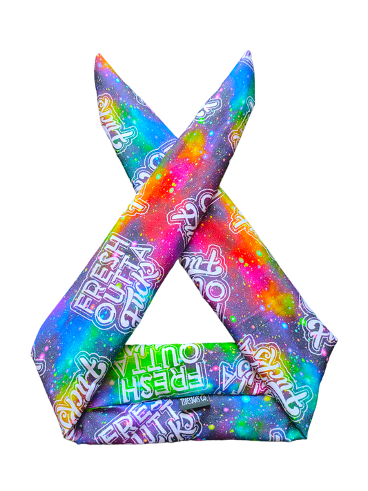 BETTY BOO BANDS™ WIRED HEADWRAP | 18+ Swear Band | Fresh Outta F*cks Rainbow Universe