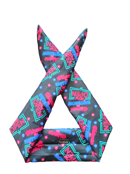 BETTY BOO BANDS™ WIRED HEADWRAP | 18+ Swear Band | Welcome to the Sh*t Show, Now Open