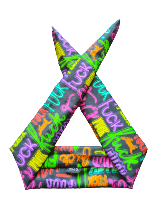 BETTY BOO BANDS™ WIRED HEADWRAP | 18+ Swear Band | Neon F*ck Signs