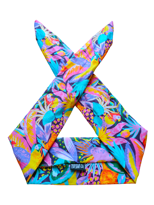 BETTY BOO BANDS™ WIRED HEADWRAP | Retro Rainbow Jungle Animals