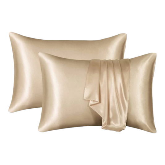 PILLOWCASE Satin Silk Latte Brown | 1 pc