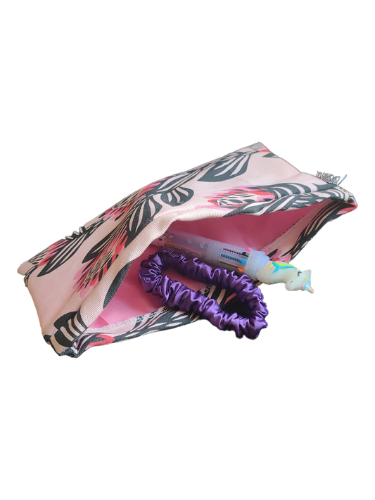 ZIPLESS WIRED STORAGE POUCHES | Pink Bloom