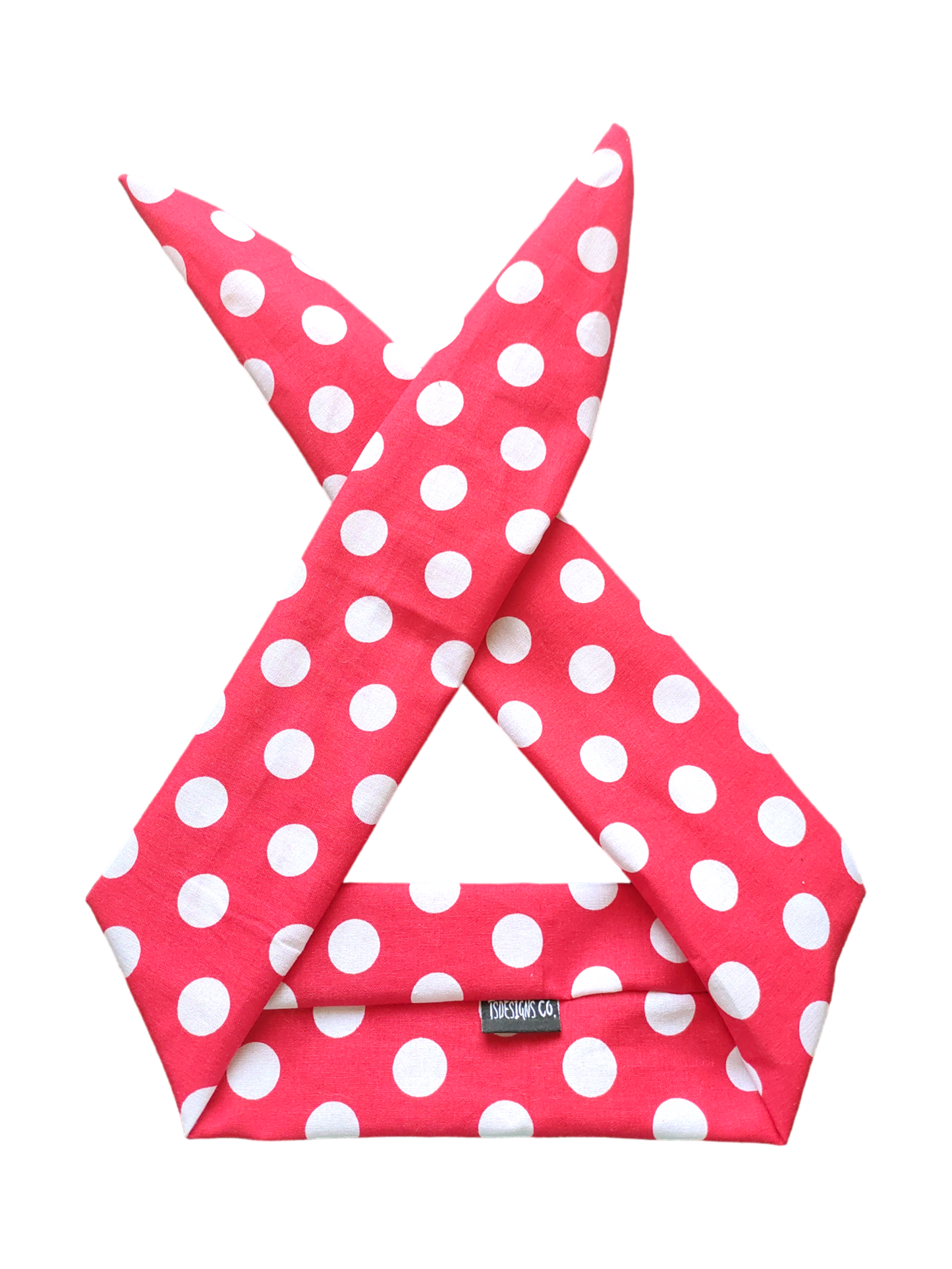 BETTY BOO BANDS™ WIRED HEADWRAP |+ ZIP POCKET | Red Polkadots