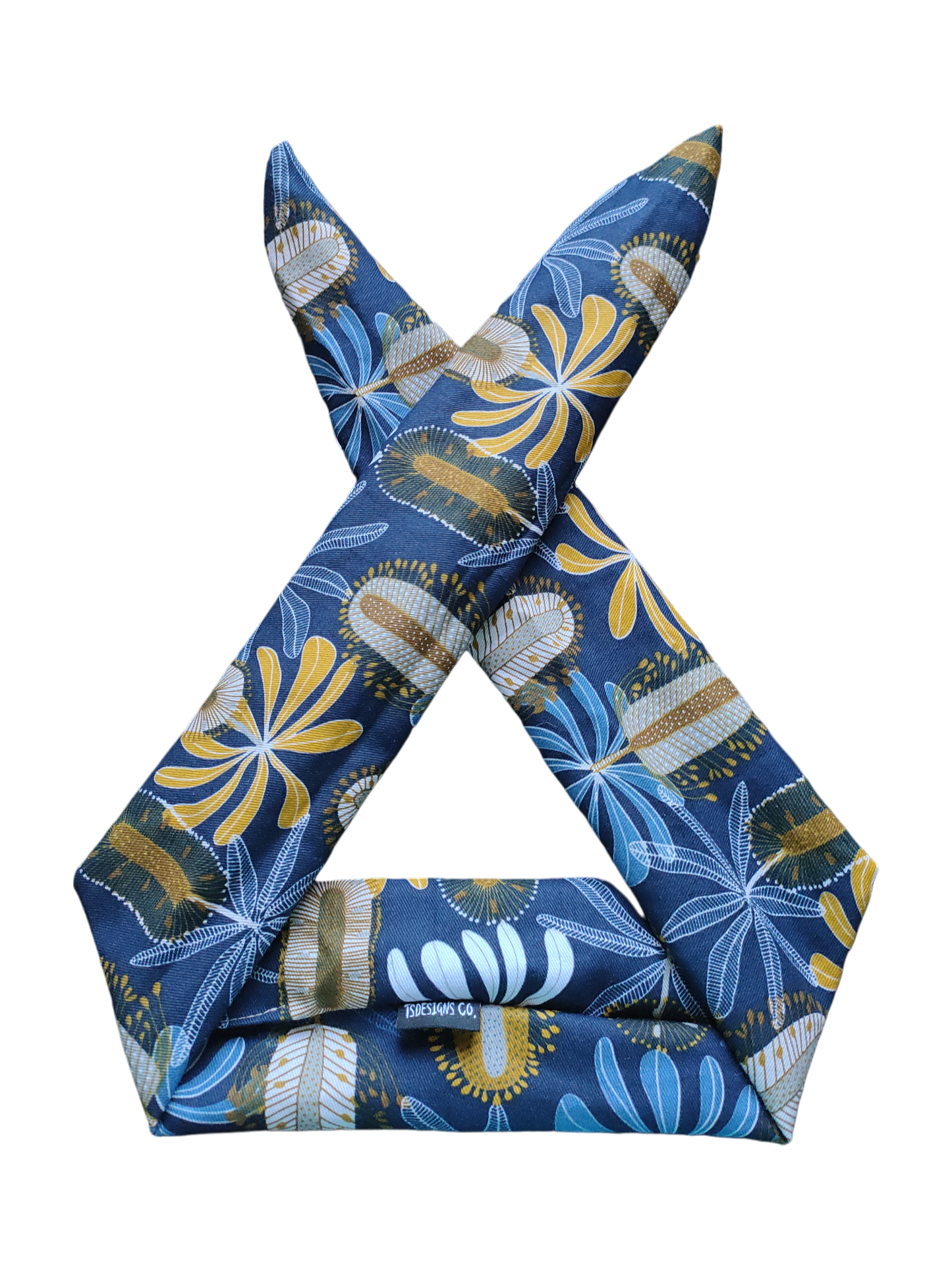 BETTY BOO BANDS™ WIRED HEADWRAP | Navy Australian Banksia