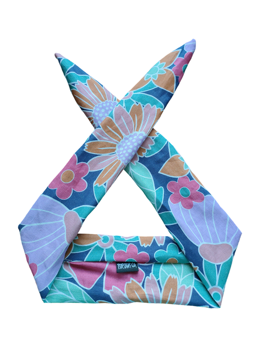 BETTY BOO BANDS™ WIRED HEADWRAP | Linen Lilah Floral