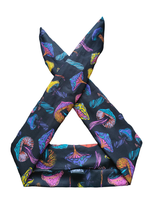 BETTY BOO BANDS™ WIRED HEADWRAP | Magic Rainbow Mushrooms