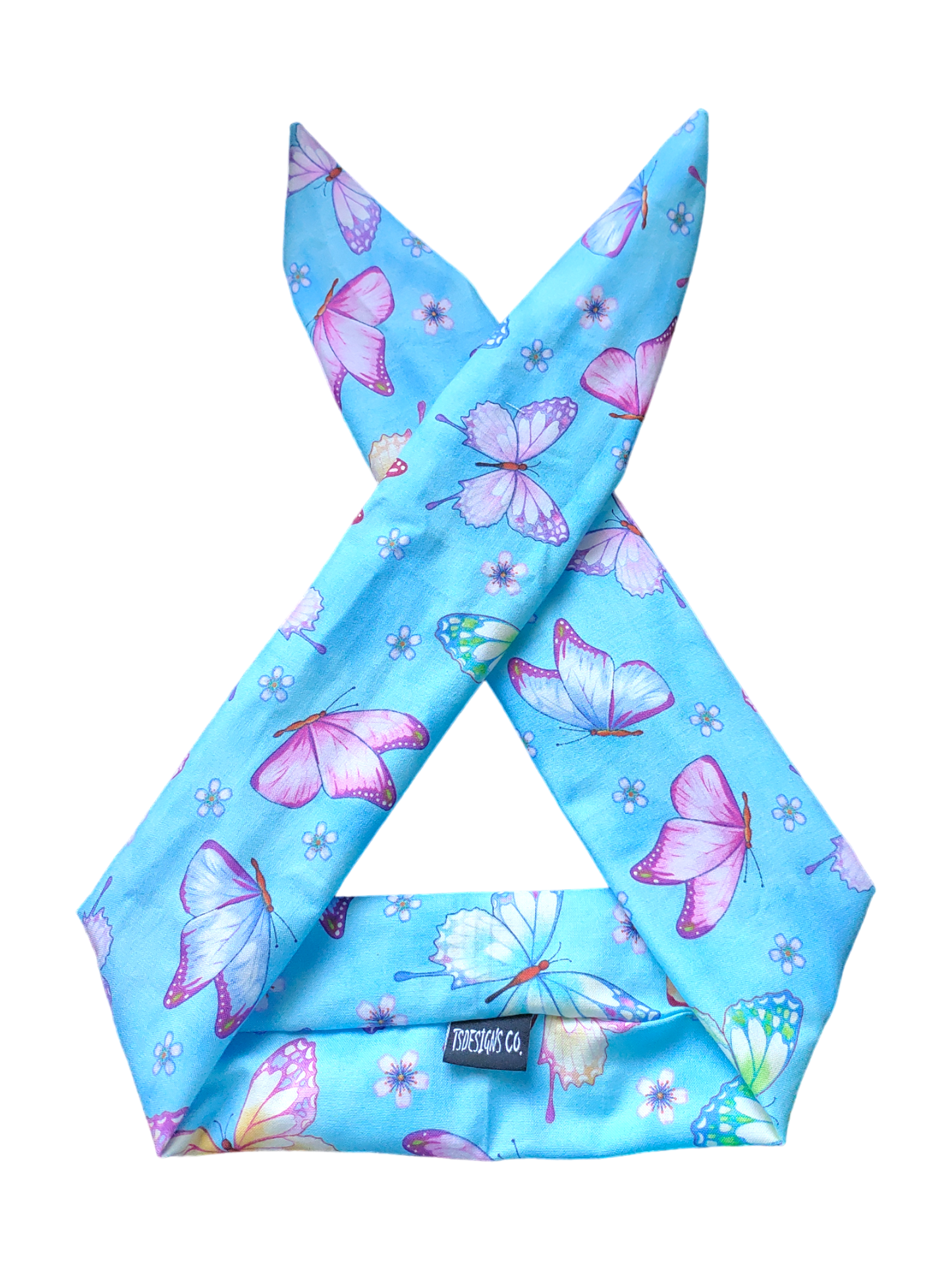 BETTY BOO BANDS™ WIRED HEADWRAP | Butterfly | Sky Light Blue