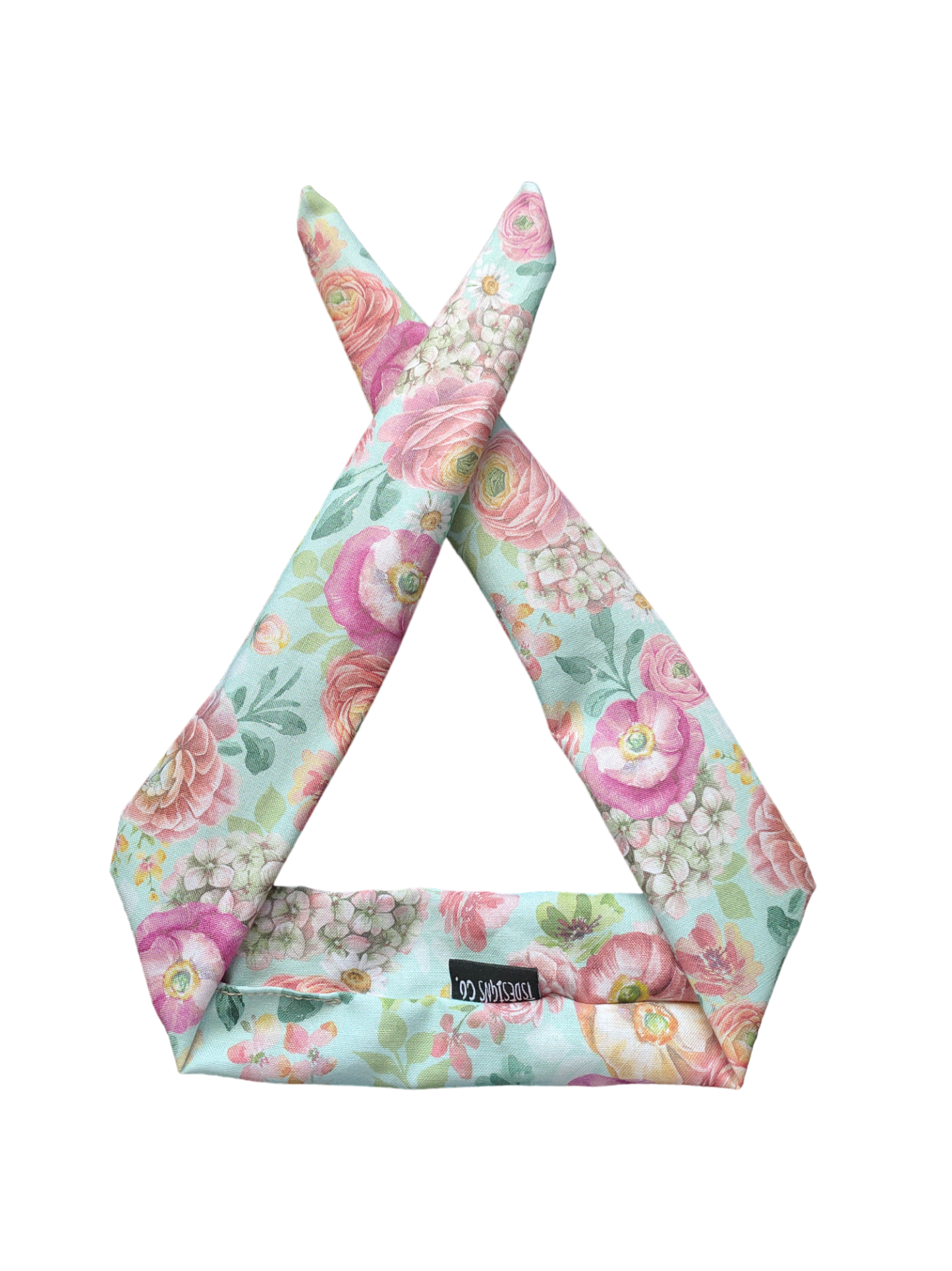 SMALL | BETTY BOO BAND™ Vintage Floral | Aqua Green