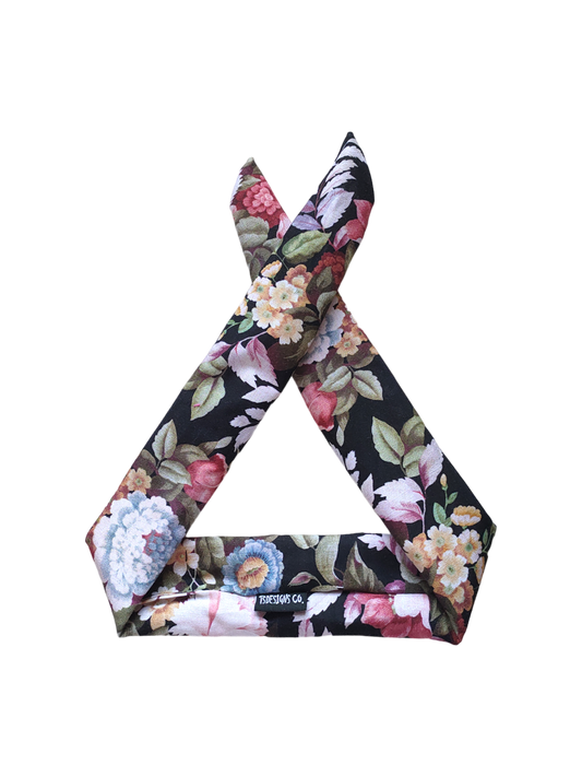 SMALL| BETTY BOO BAND™ Vintage Floral | Black