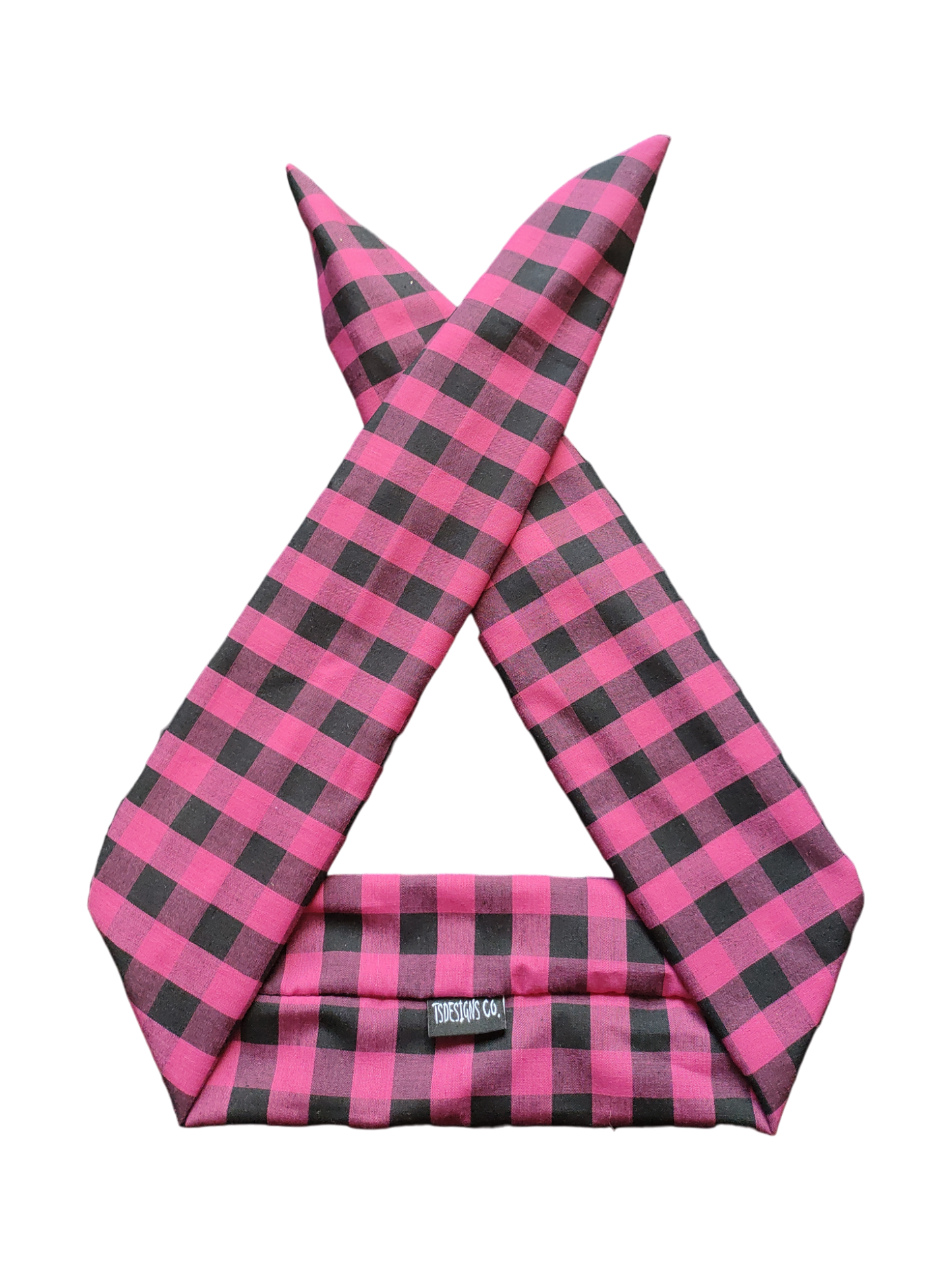 BETTY BOO BANDS™ WIRED HEADWRAP | Gingham | Pink & Black