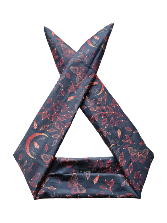 BETTY BOO BANDS™ WIRED HEADWRAP | Moon Spirit | Red on Black