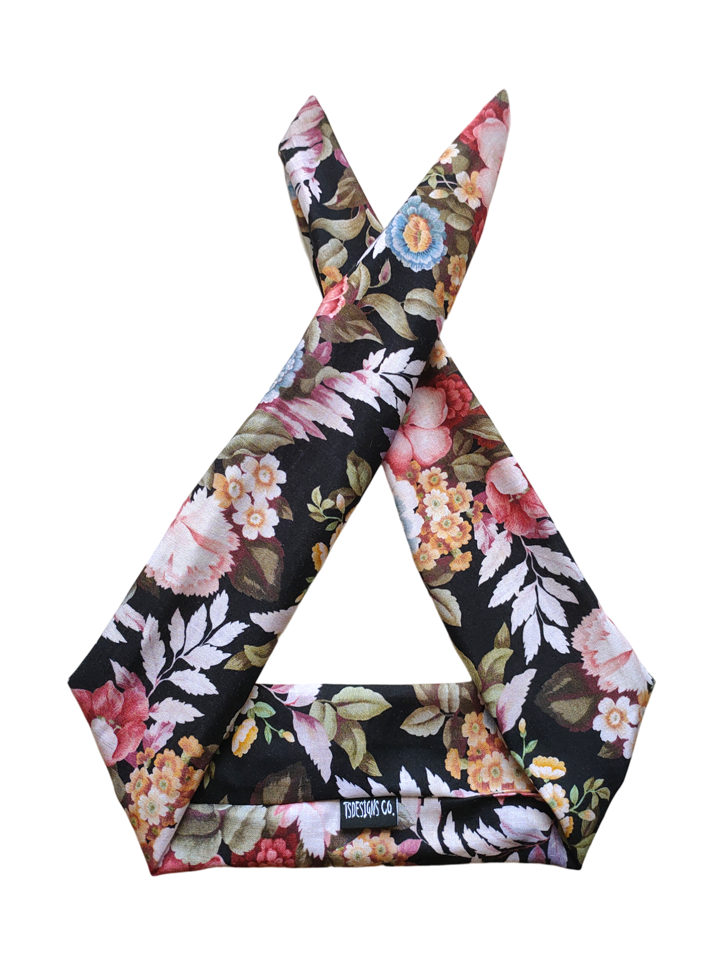 BETTY BOO BANDS™ WIRED HEADWRAP | Vintage Floral Black