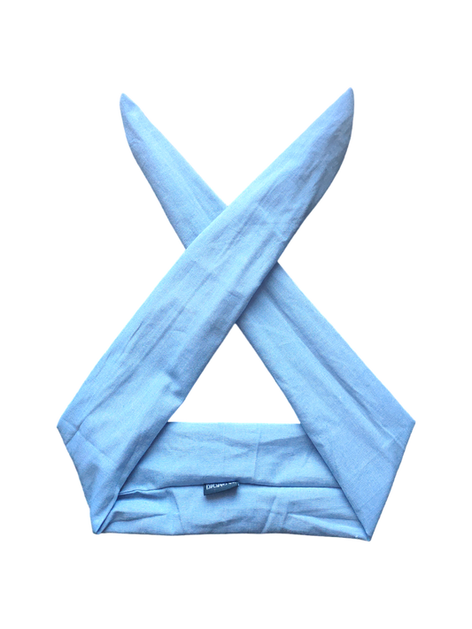 BETTY BOO BANDS™ WIRED HEADWRAP | Denim Jean | Light Blue