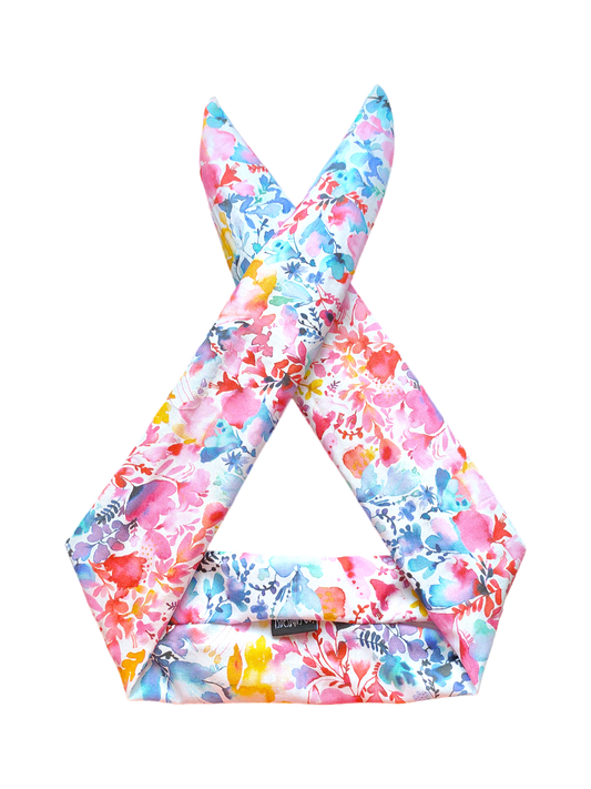 BETTY BOO BANDS™ WIRED HEADWRAP | + ZIP POCKET | Ninola Watercolour Floral