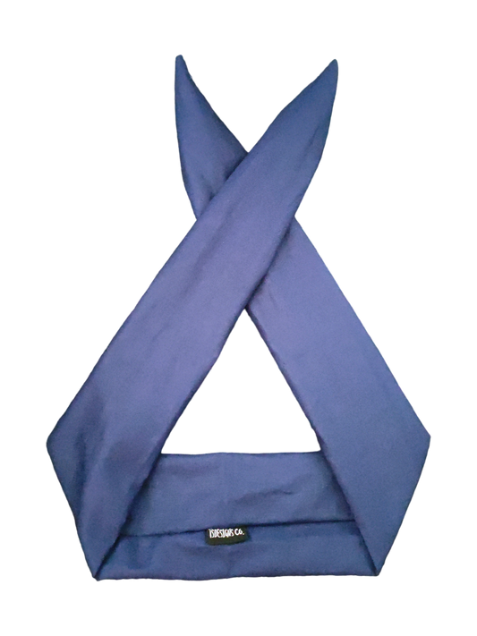 BETTY BOO BANDS™ WIRED HEADWRAP | + ZIP POCKET | Blue