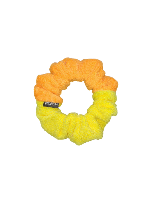 MINI TOWEL SCRUNCHIES | Orange + Yellow