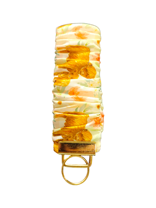 SCRUNCHIE KEY WRISTLET Highland Cow | Mum & Bub