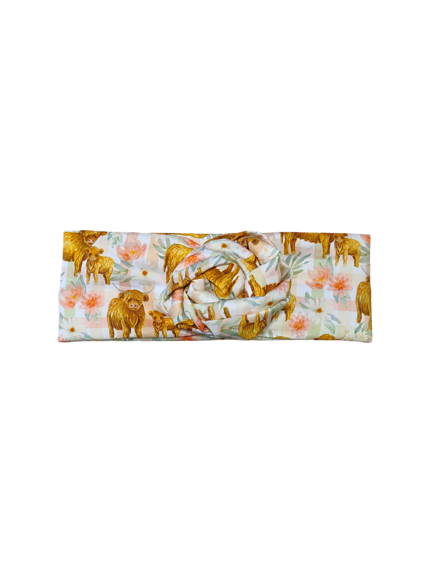 BETTY BOO BANDS™ WIRED HEADWRAP | Highland Cows | Mum & Baby