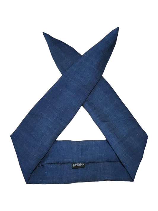 BETTY BOO BANDS™ WIRED HEADWRAP | Denim Jeans | Dark Blue