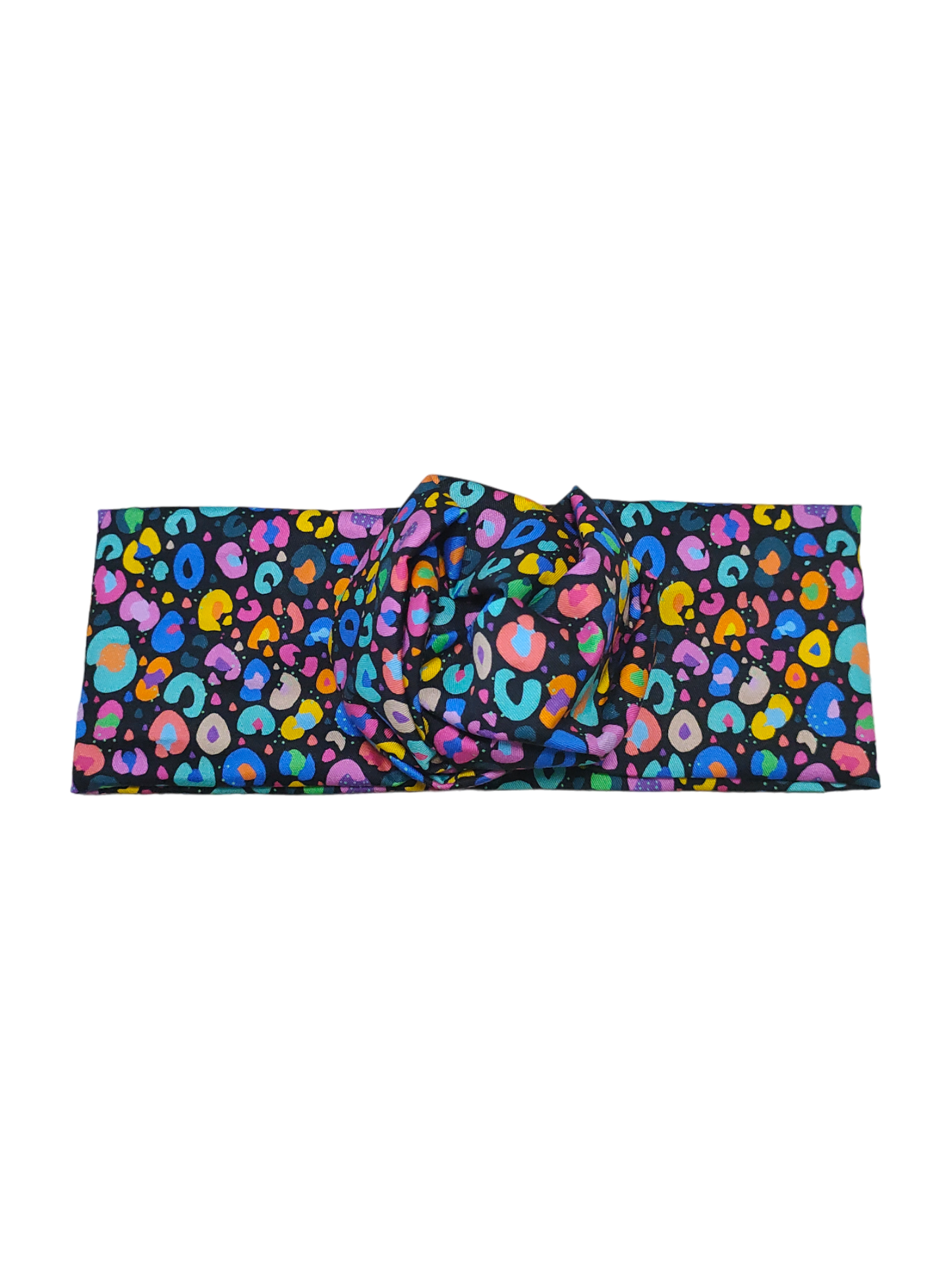 BETTY BOO BANDS™ WIRED HEADWRAP | Black Leopard Rainbow