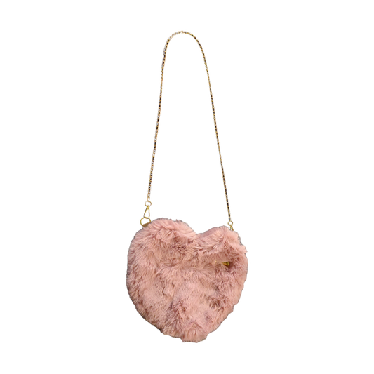 SMALL BAG Fluffy Loveheart Style | Pink