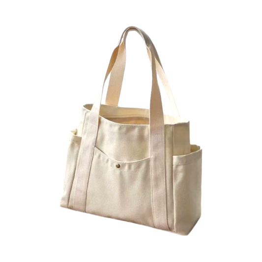 LARGE BAG Totebag Style | Beige Canvas