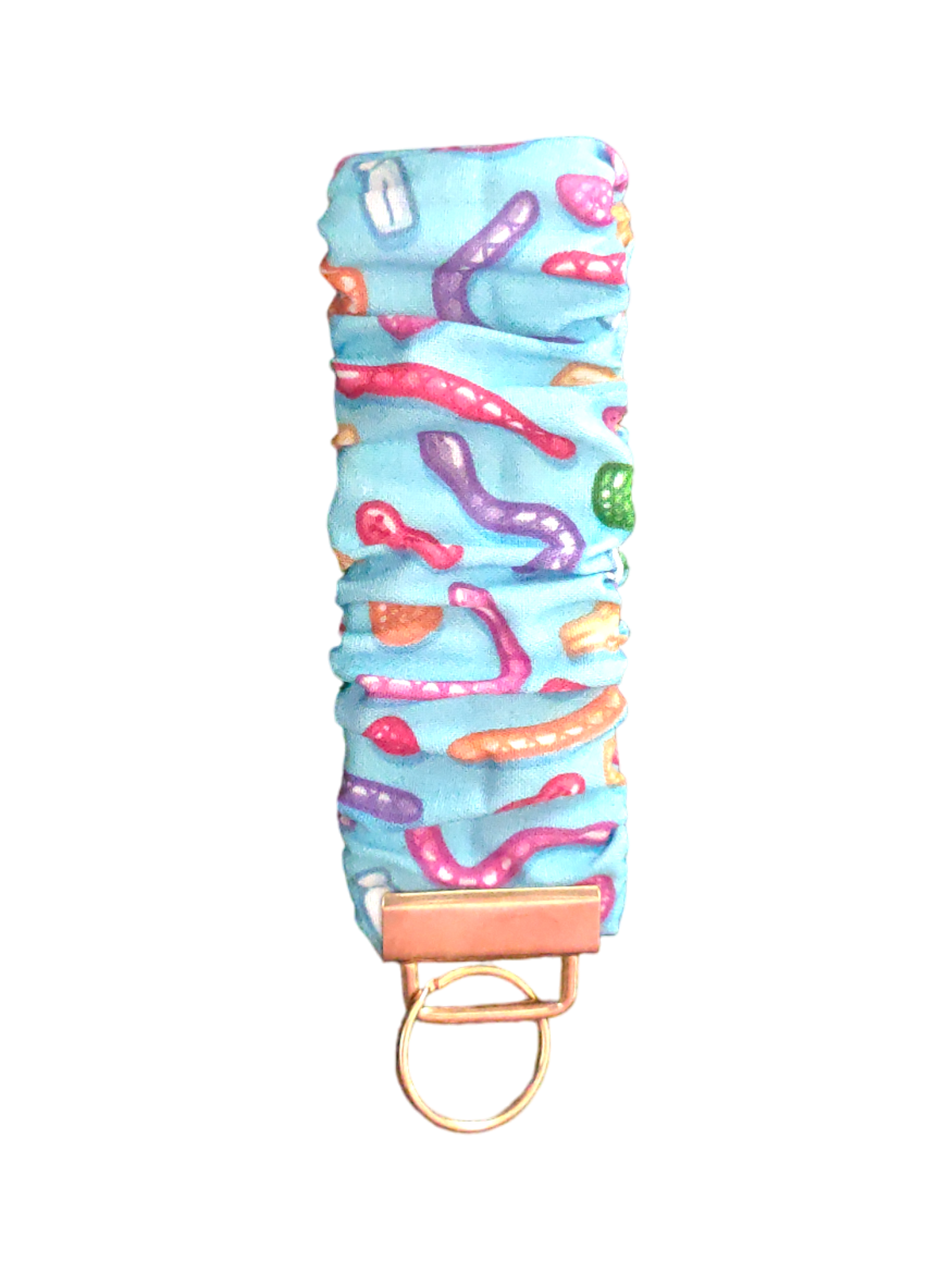 SCRUNCHIE KEY WRISTLET Laura Wayne's Gummy Lollies | Blue