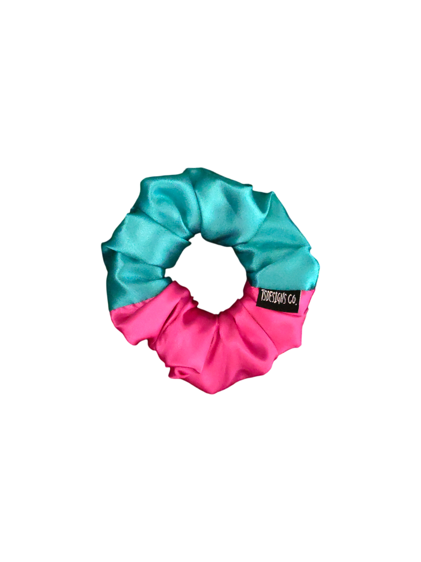MINI Satin Duo | Teal & Hot Pink