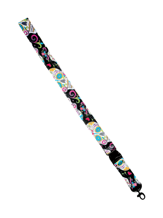 LANYARD Day of the Dead | Black Sugar Skulls