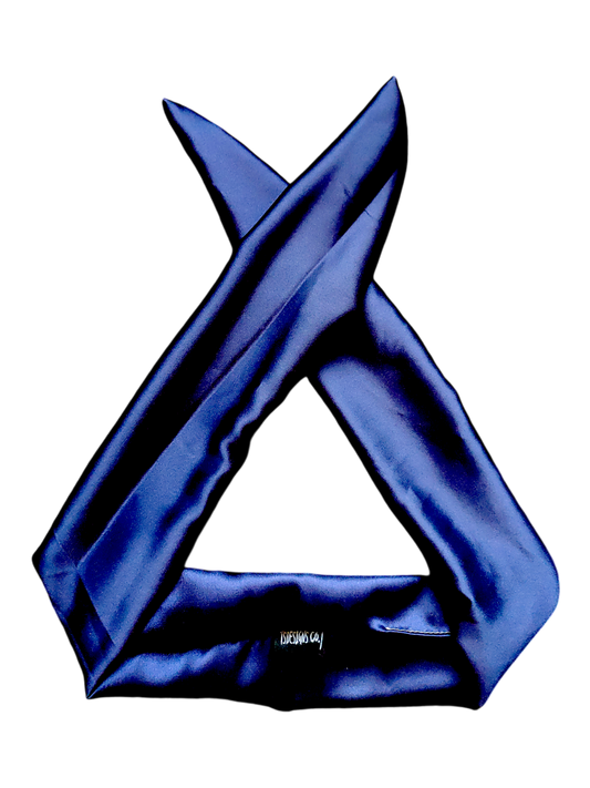 BETTY BOO BANDS™ WIRED HEADWRAP | Satin Navy Blue